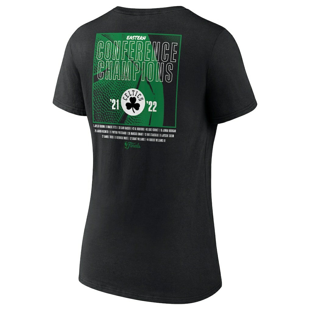 Boston Celtics Women's 2022 Eastern Conference Champions Balanced Attack Roster V-Neck T-Shirt - Black | Fanatics sale