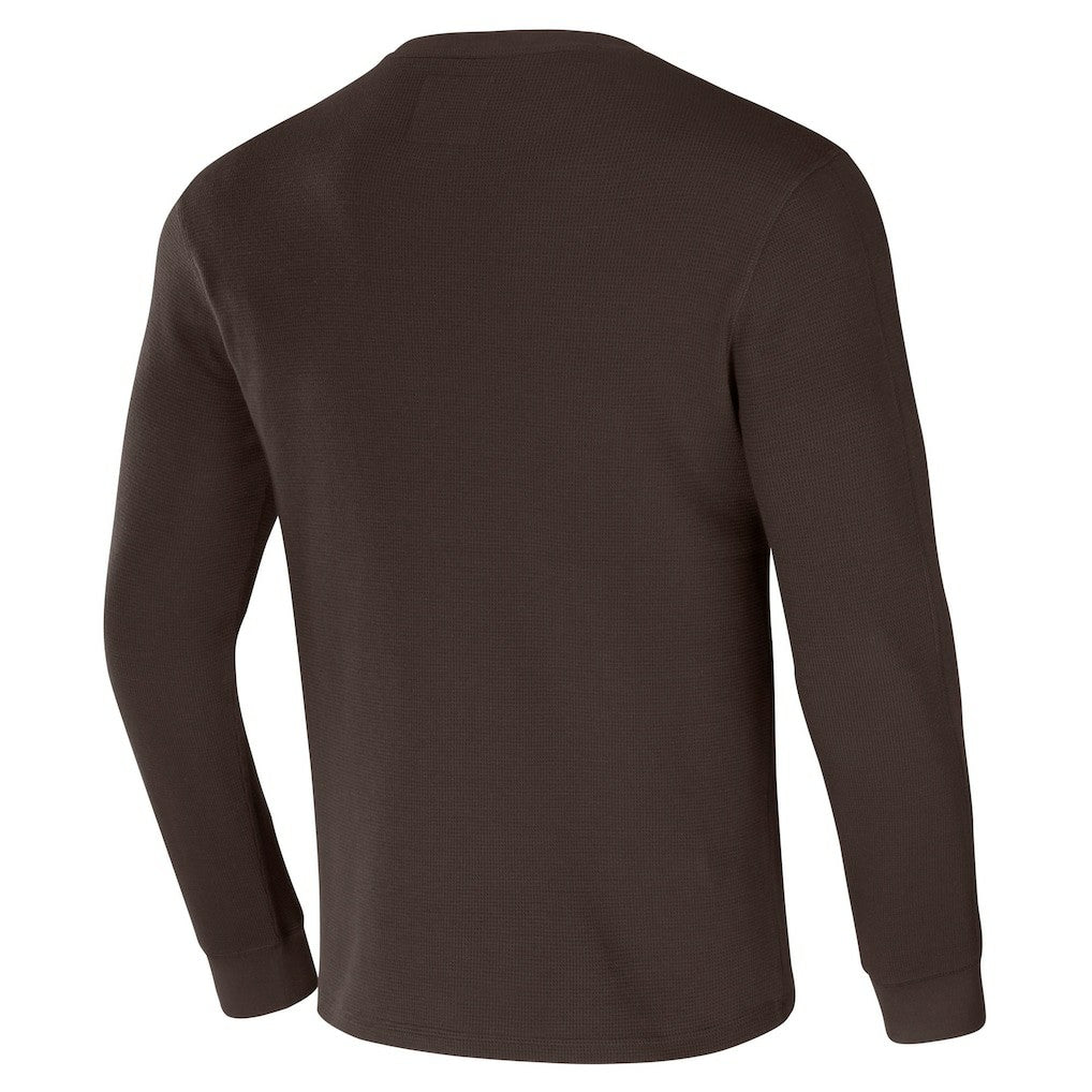 Cleveland Browns NFL x Darius Rucker Collection Long Sleeve Thermal T-Shirt - Brown outlet