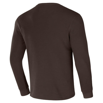 Cleveland Browns NFL x Darius Rucker Collection Long Sleeve Thermal T-Shirt - Brown outlet