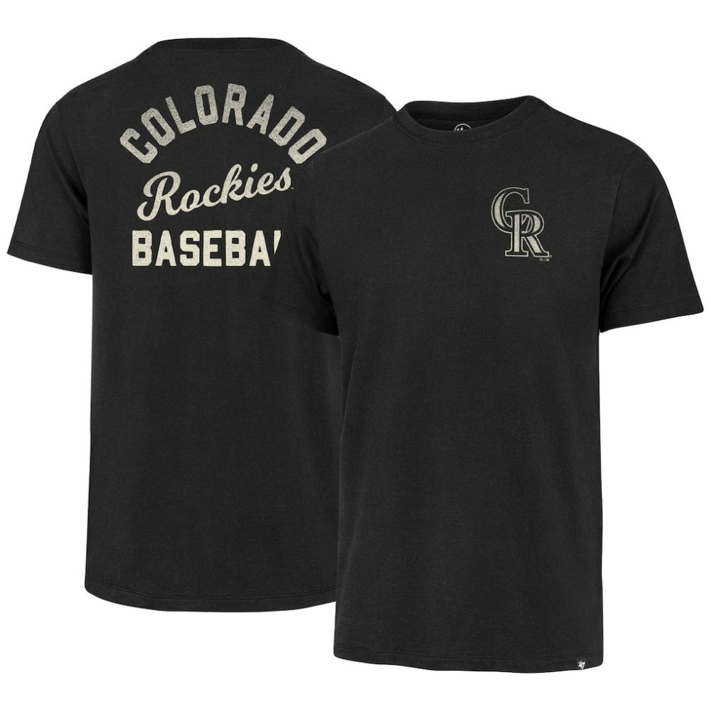 Colorado Rockies Turn Back Franklin T-Shirt - Black | 47 brand
