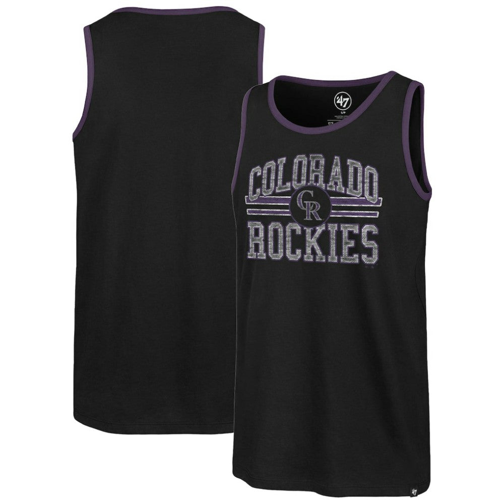 Colorado Rockies Winger Franklin Tank Top - Black | 47 brand