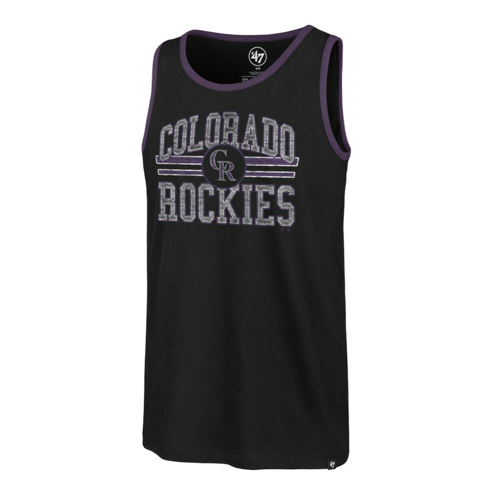 Colorado Rockies Winger Franklin Tank Top - Black | 47 brand