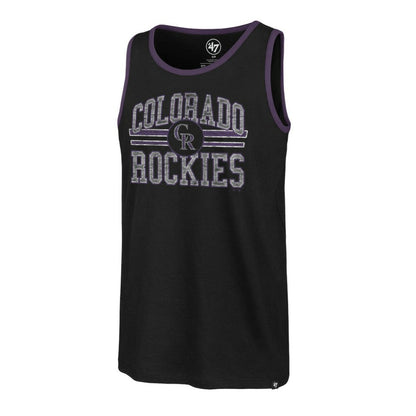 Colorado Rockies Winger Franklin Tank Top - Black | 47 brand