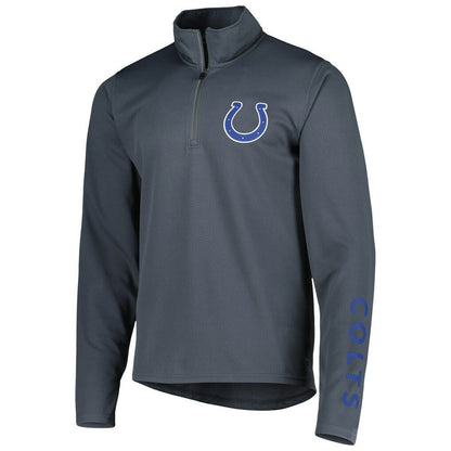 Indianapolis Colts MSX by Michael Strahan Half-Zip Pullover - Charcoal cheap