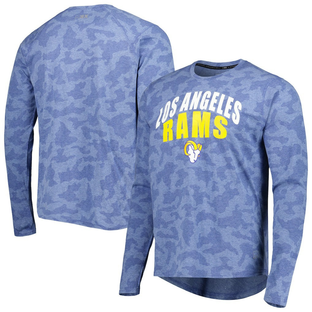 Los Angeles Rams MSX by Michael Strahan Performance Camo Long Sleeve T-Shirt - Royal outlet
