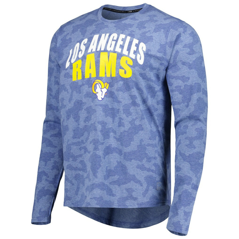 Los Angeles Rams MSX by Michael Strahan Performance Camo Long Sleeve T-Shirt - Royal outlet