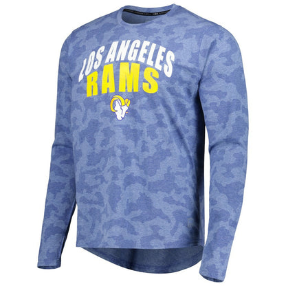 Los Angeles Rams MSX by Michael Strahan Performance Camo Long Sleeve T-Shirt - Royal outlet