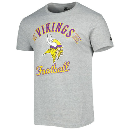 Minnesota Vikings Starter Prime Time T-Shirt - Heathered Gray for sale