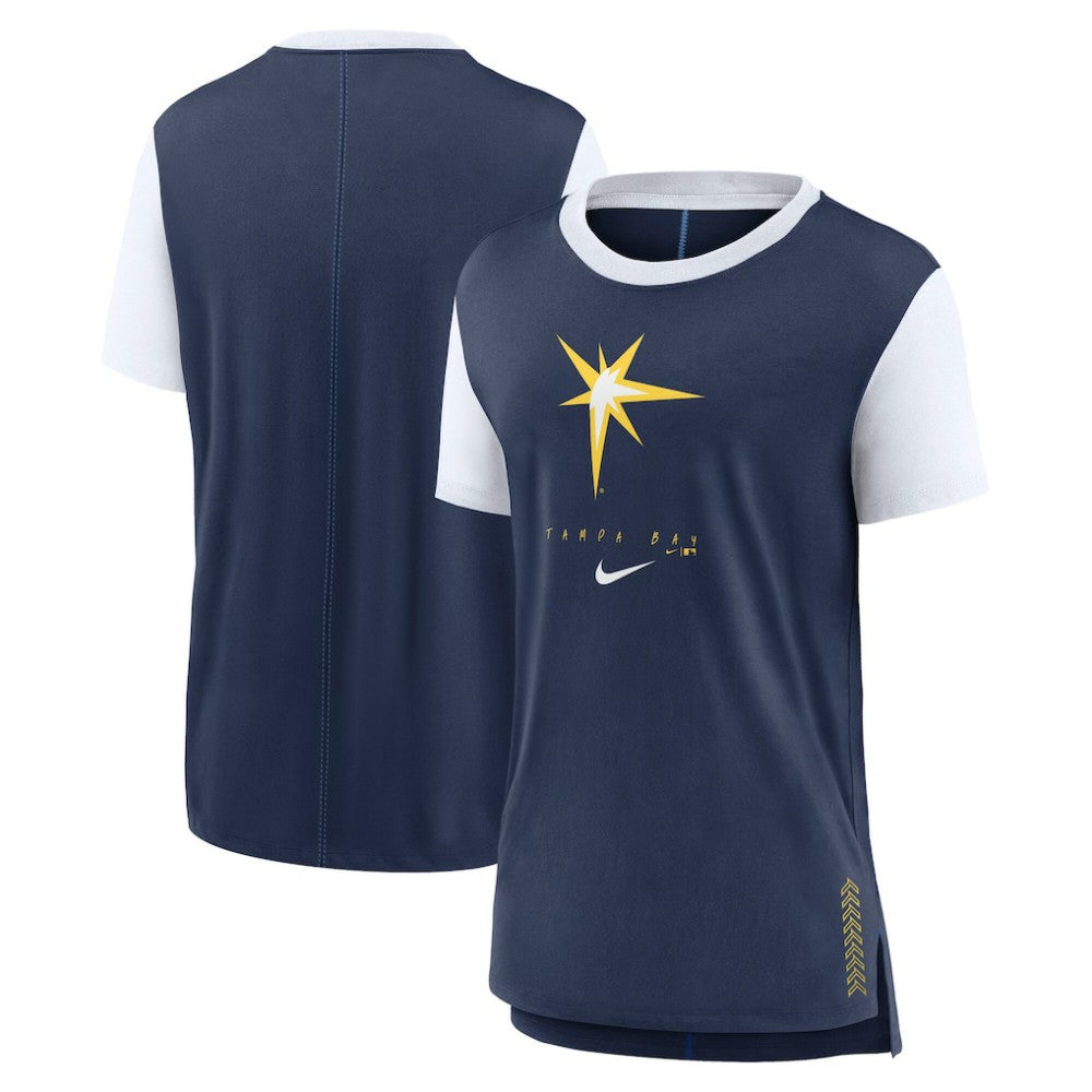 Tampa Bay Rays Women's Local Touch Fashion T-Shirt - Navy | Nike