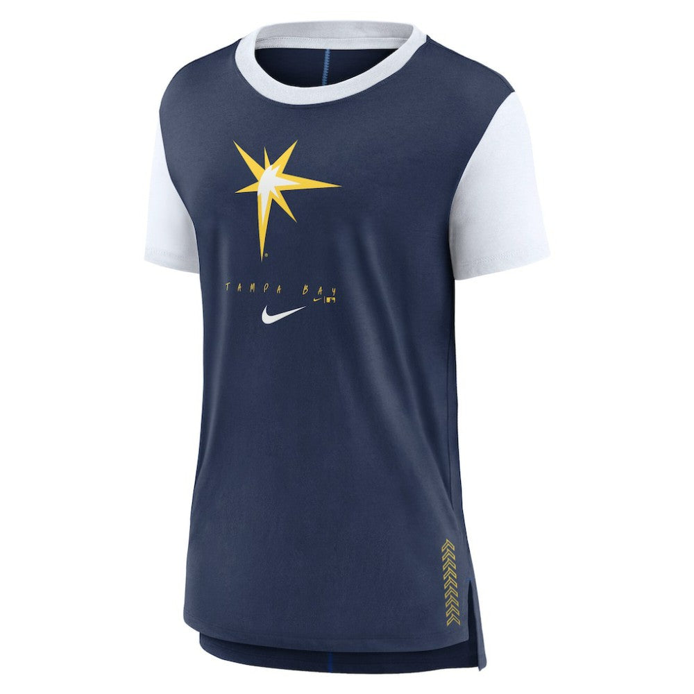 Tampa Bay Rays Women's Local Touch Fashion T-Shirt - Navy | Nike