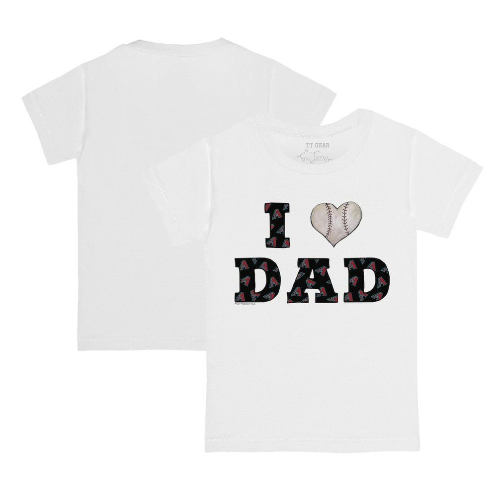 Arizona Diamondbacks Tiny Turnip Youth I Love Dad T-Shirt - White