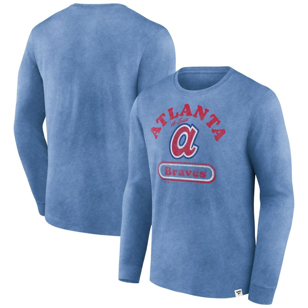 Atlanta Braves Circus Catch Long Sleeve T-Shirt - Royal