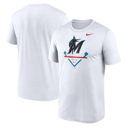 Miami Marlins Icon Legend Dri-FIT T-Shirt - White | Nike