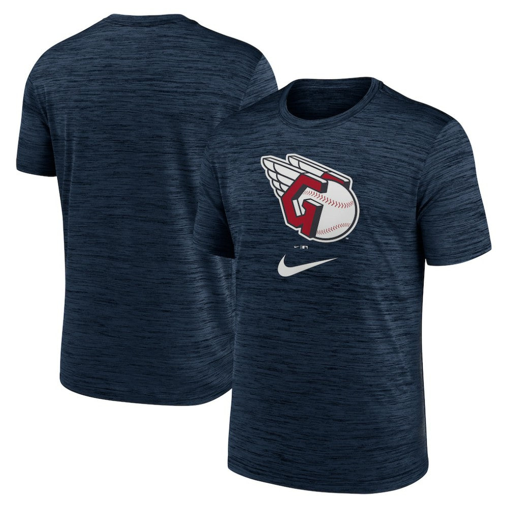 Cleveland Guardians Logo Velocity Performance T-Shirt - Navy | Nike