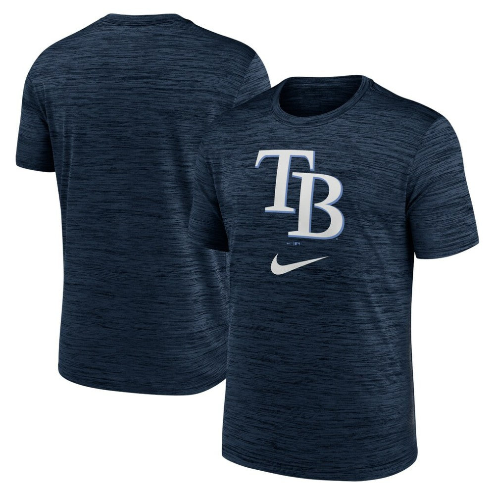 Tampa Bay Rays Logo Velocity Performance T-Shirt - Navy | Nike