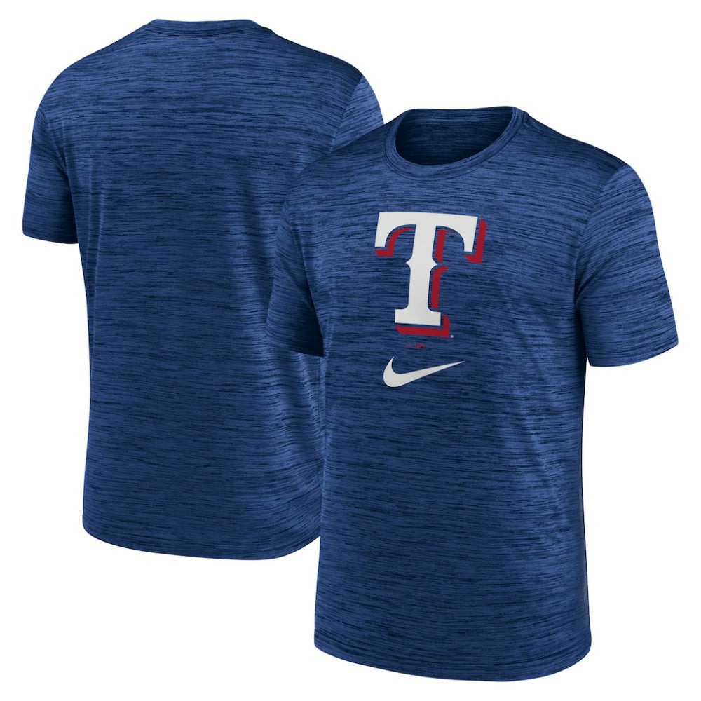 Texas Rangers Logo Velocity Performance T-Shirt - Royal | Nike