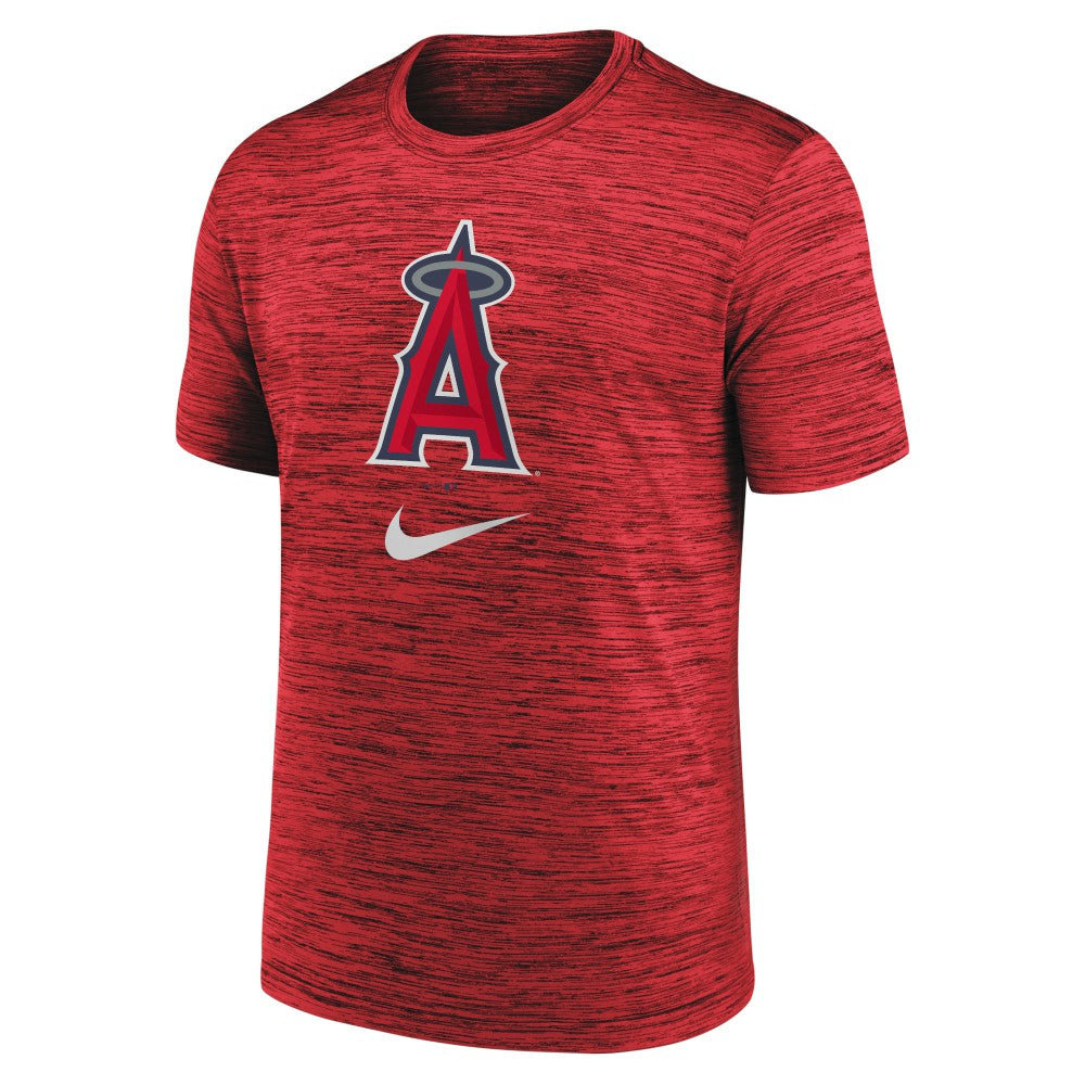 Los Angeles Angels Logo Velocity Performance T-Shirt - Red | Nike