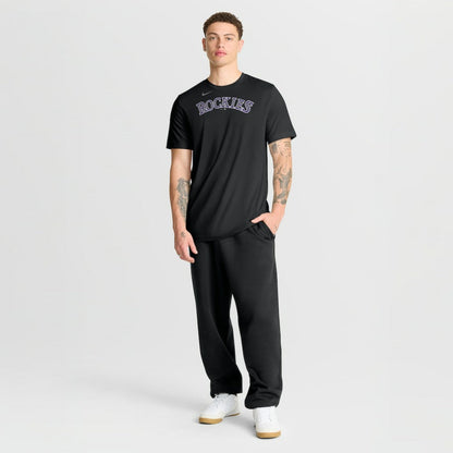 Colorado Rockies New Legend Wordmark Dri-FIT T-Shirt - Black | Nike