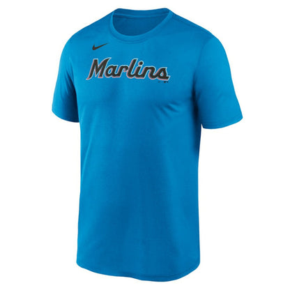 Miami Marlins New Legend Wordmark Dri-FIT T-Shirt - Light Blue | Nike