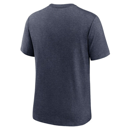 Detroit Tigers Rewind Review Slash Tri-Blend T-Shirt - Heather Navy | Nike