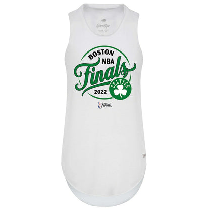 Boston Celtics Sportiqe Women's 2022 NBA Finals Janie Tri-Blend Tank Top - White sale