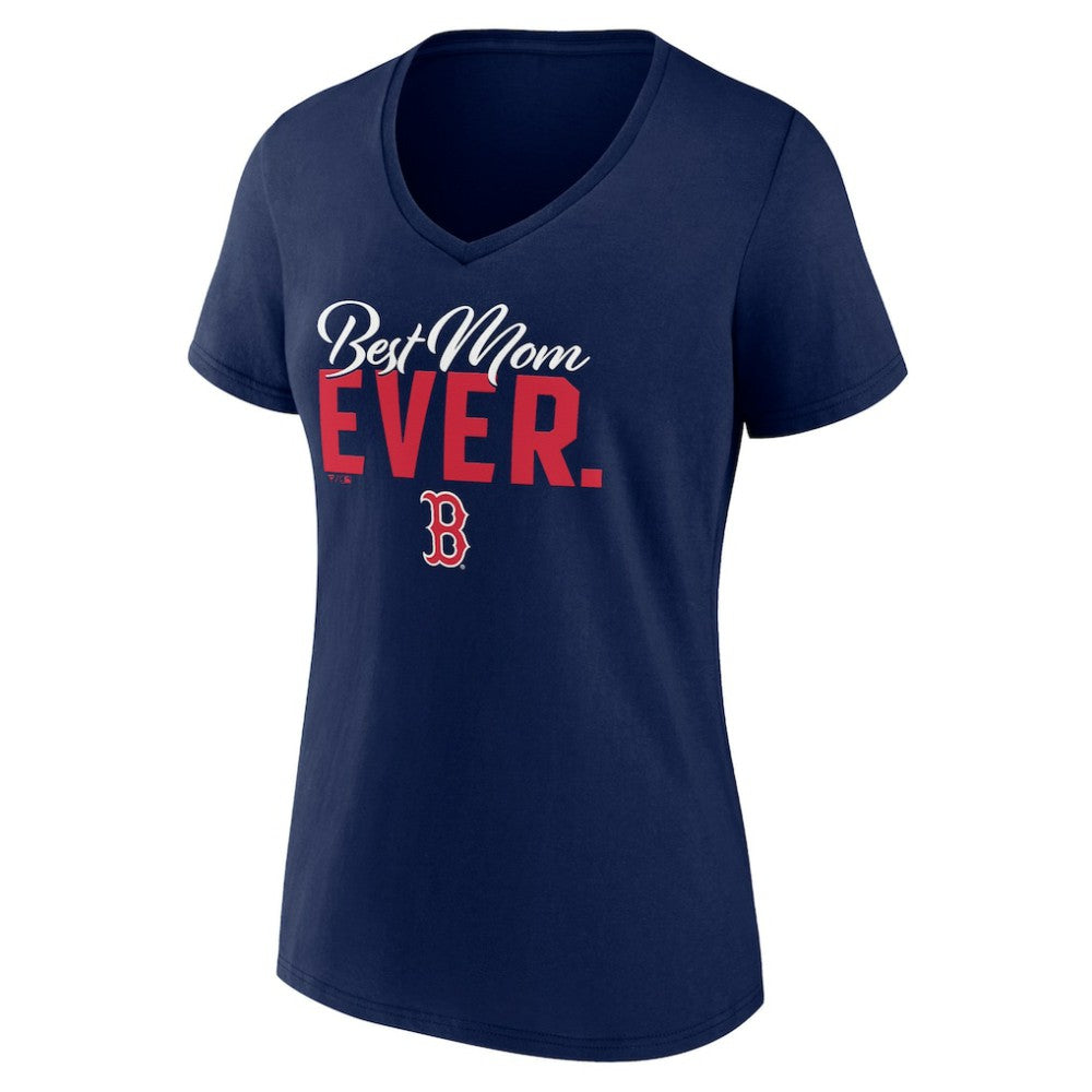 Boston Red Sox Women's Mother's Day V-Neck T-Shirt - Navy