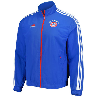 Bayern Munich 2022/23 On-Field Team Logo Anthem Reversible Full-Zip Jacket - Blue | Adidas for sale
