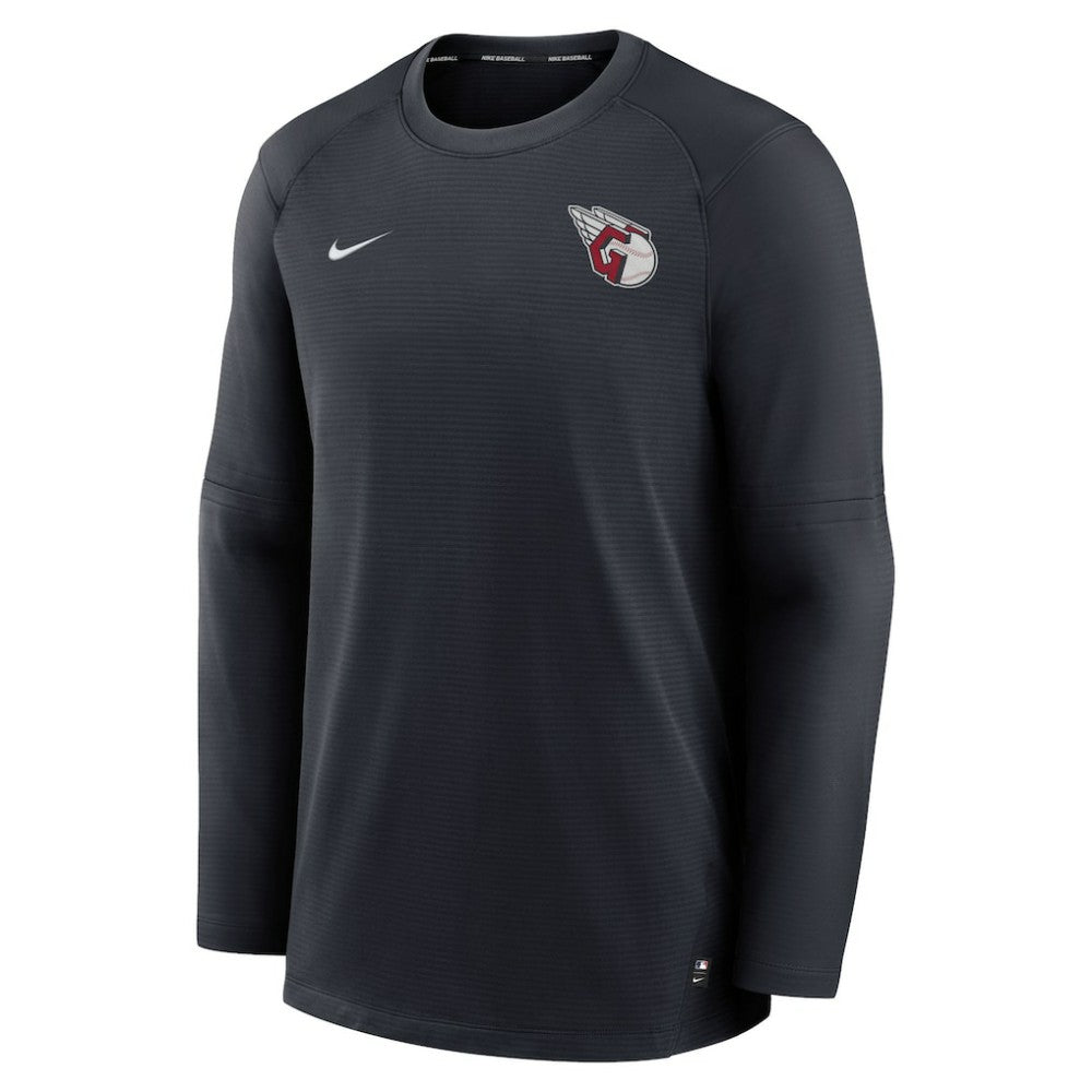 Cleveland Guardians Authentic Collection Logo Performance Long Sleeve T-Shirt - Navy | Nike