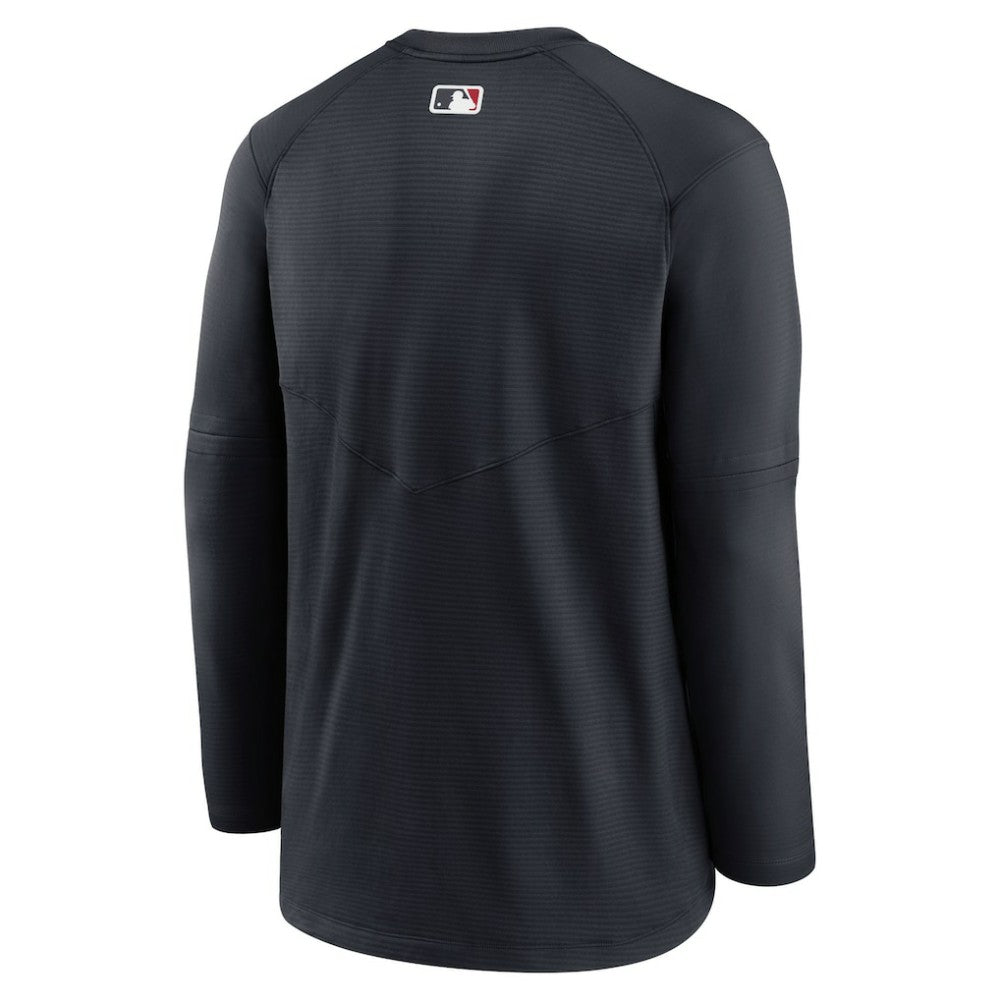 Cleveland Guardians Authentic Collection Logo Performance Long Sleeve T-Shirt - Navy | Nike