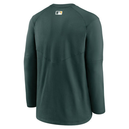 Athletics Authentic Collection Logo Performance Long Sleeve T-Shirt - Green | Nike