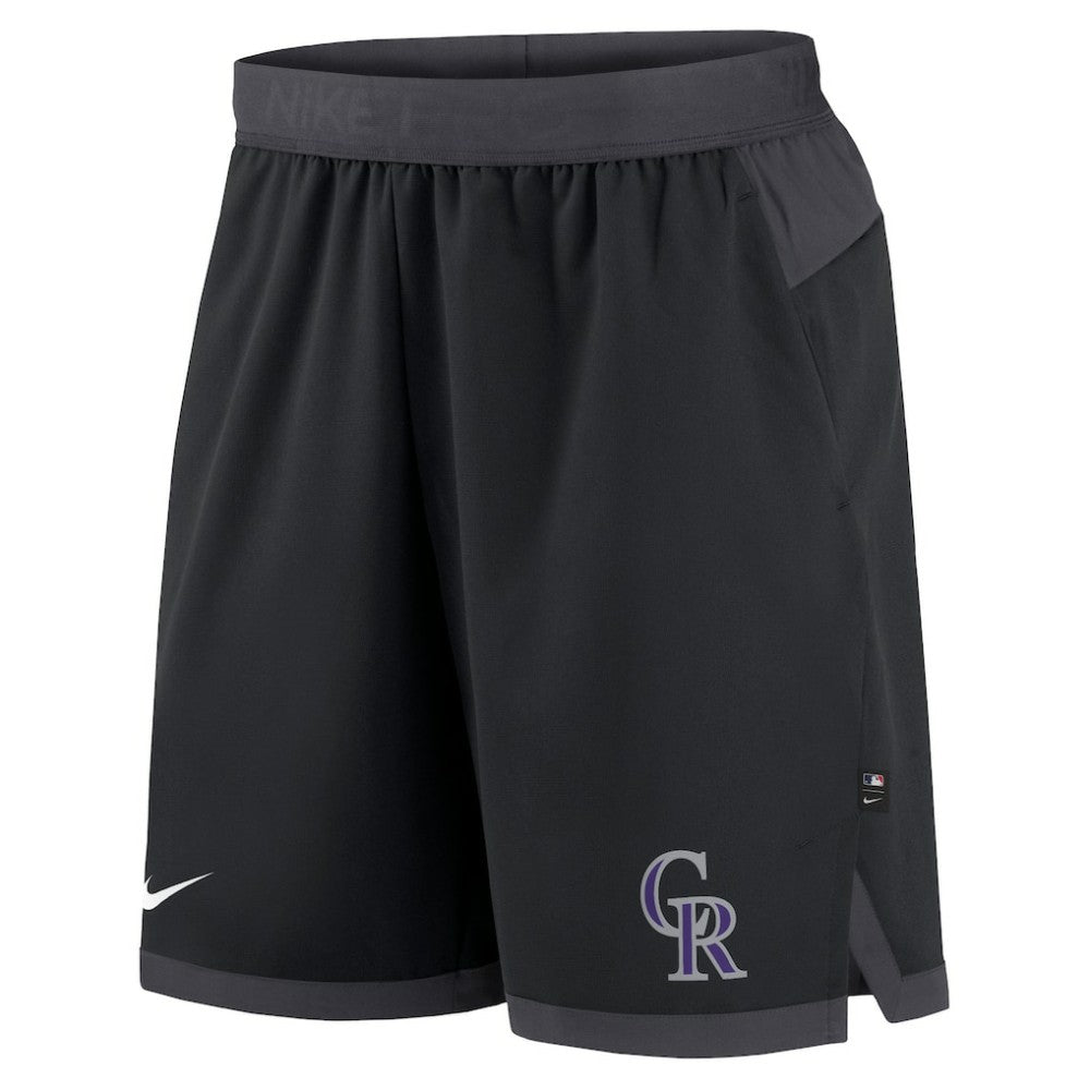 Colorado Rockies Authentic Collection Flex Vent Performance Shorts - Black | Nike