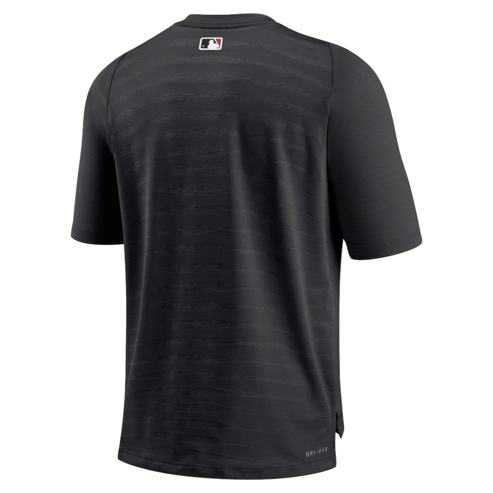 Arizona Diamondbacks Authentic Collection Pregame Raglan Performance V-Neck T-Shirt - Black | Nike