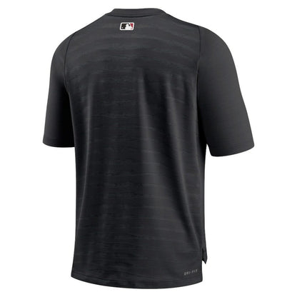 Arizona Diamondbacks Authentic Collection Pregame Raglan Performance V-Neck T-Shirt - Black | Nike
