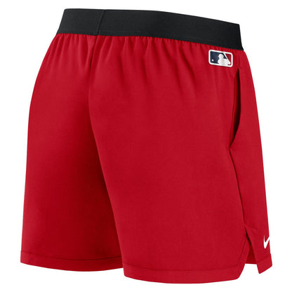 Los Angeles Angels Women's Authentic Collection Team Performance Shorts - Red | Nike