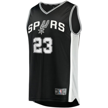 Zach Collins San Antonio Spurs Fast Break Replica Jersey - Icon Edition - Black | Fanatics sale