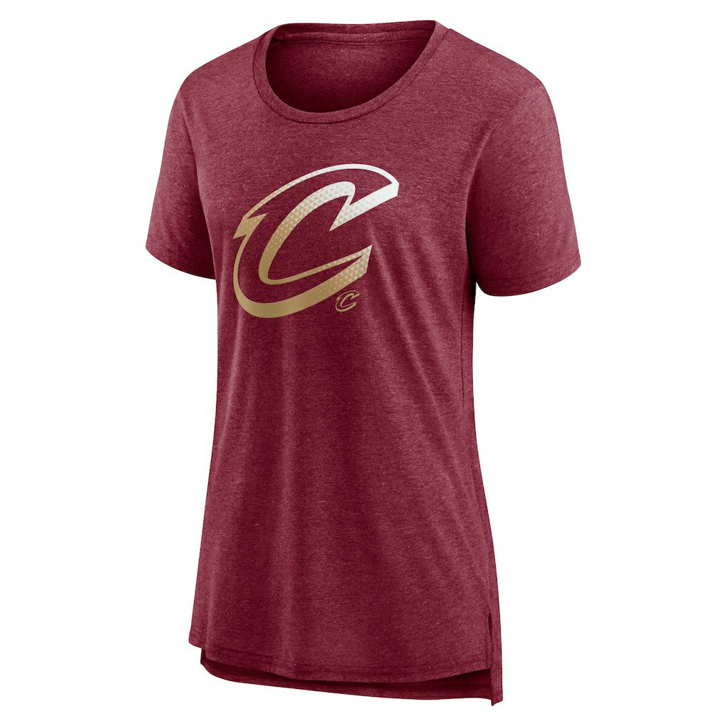 Cleveland Cavaliers Women's Gradient Logo Tri-Blend T-Shirt sale - Heather Wine cheap