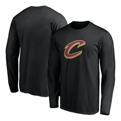 Cleveland Cavaliers Primary Logo Team Long Sleeve T-Shirt sale - Black shop