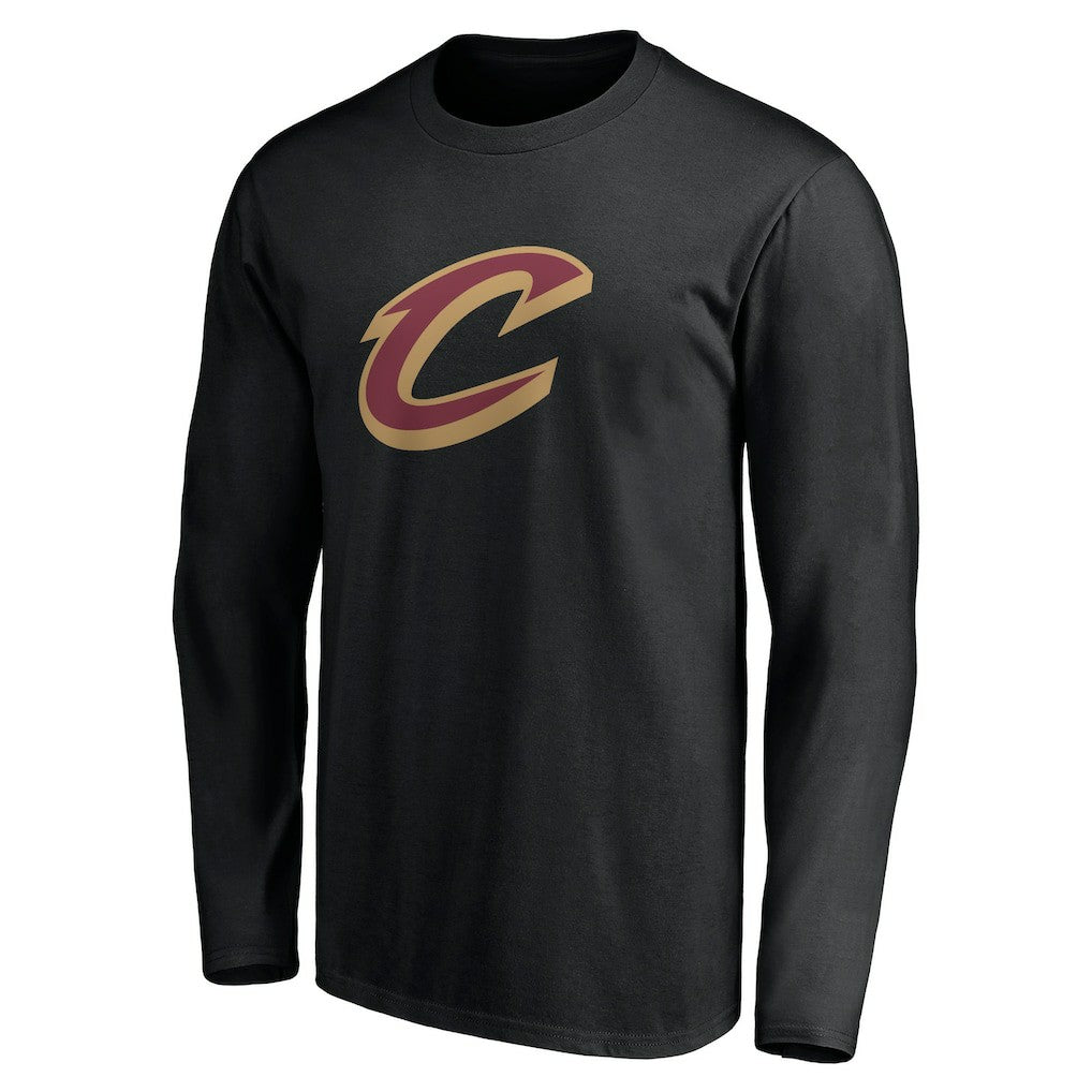 Cleveland Cavaliers Primary Logo Team Long Sleeve T-Shirt sale - Black shop