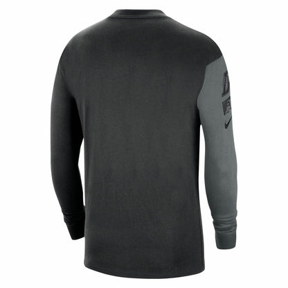 Los Angeles Lakers Courtside Versus Flight MAX90 Long Sleeve T-Shirt - Black | Nike cheap