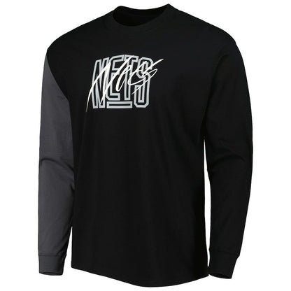 Brooklyn Nets Courtside Versus Flight MAX90 Long Sleeve T-Shirt - Black | Nike shop
