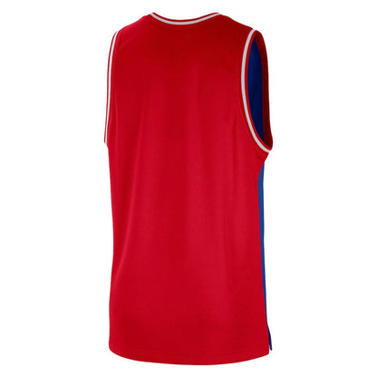 Philadelphia 76ers Courtside Versus Force Split DNA Performance Mesh Tank Top sale - Royal/Red | Nike online