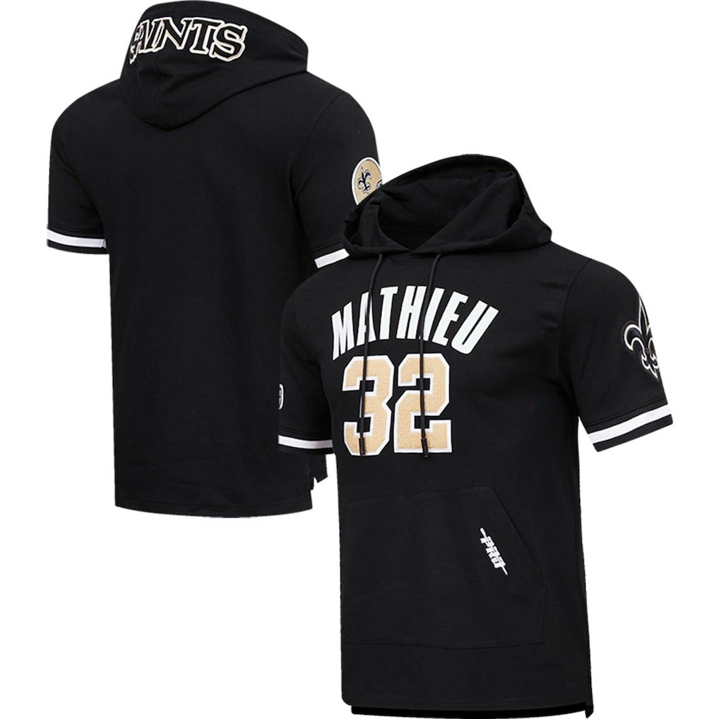 Tyrann Mathieu New Orleans Saints Pro Standard Player Name & Number Hoodie T-Shirt - Black for sale
