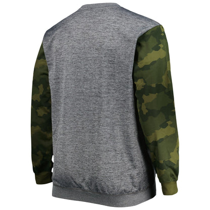 Los Angeles Lakers Big & Tall Camo Stitched Sweatshirt - Heather Charcoal | Fanatics on sale