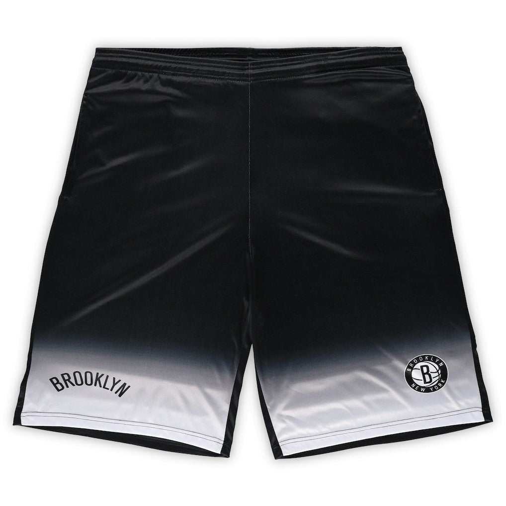 Brooklyn Nets Big & Tall Fadeaway Shorts - Black | Fanatics discount