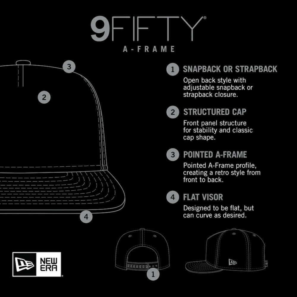 Washington Nationals Repeat A-Frame 9FIFTY Trucker Snapback Hat - Black | New Era