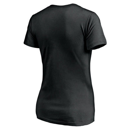 Utah Jazz Women's Primary Team Logo V-Neck T-Shirt - Black discount
