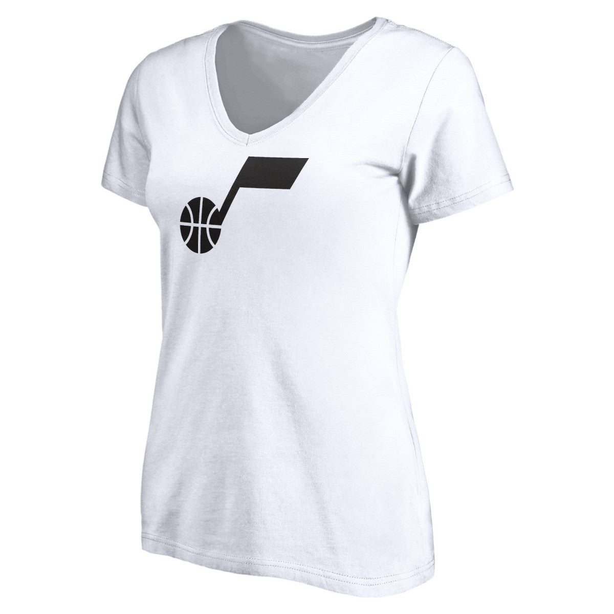 Utah Jazz Women's Primary Team Logo V-Neck T-Shirt - White shop