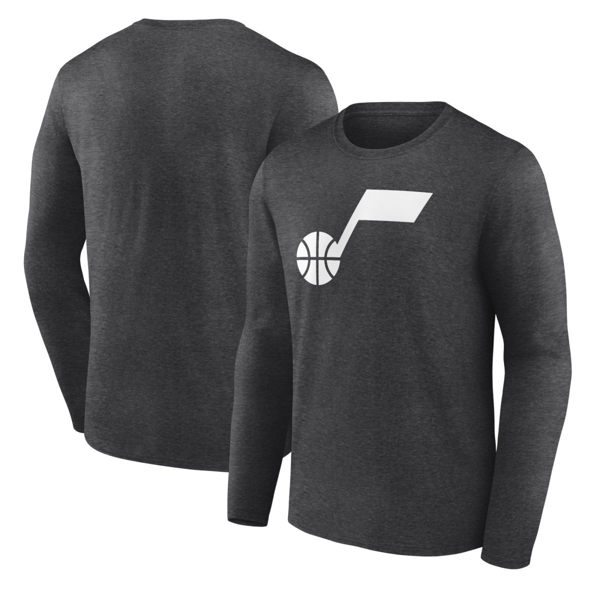 Utah Jazz Primary Logo Team Long Sleeve T-Shirt - Heathered Charcoal shop