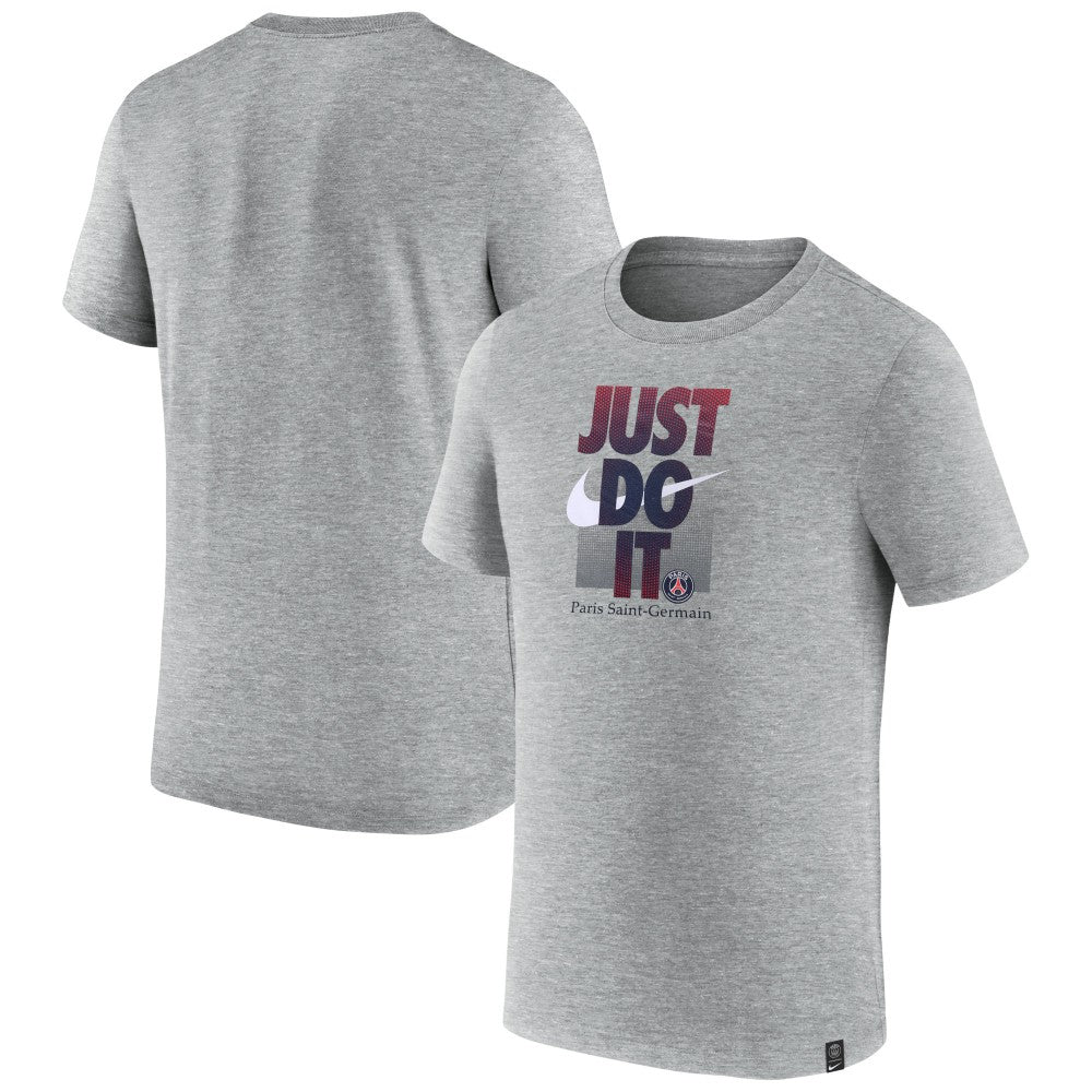Paris Saint-Germain Just Do It T-Shirt - Gray | Nike on sale