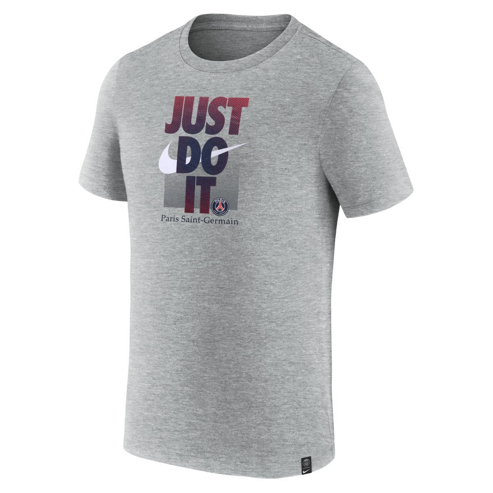 Paris Saint-Germain Just Do It T-Shirt - Gray | Nike on sale